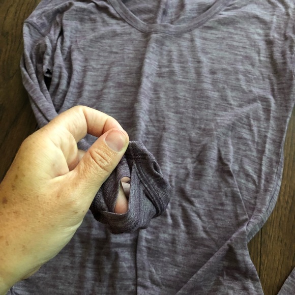 Lululemon long sleeve with running holes - Picture 3 of 5
